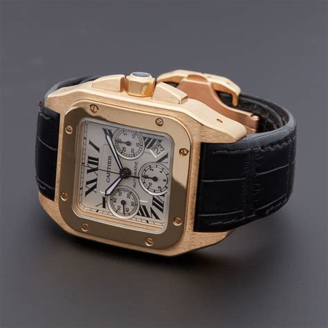 pre owned cartier santos 100